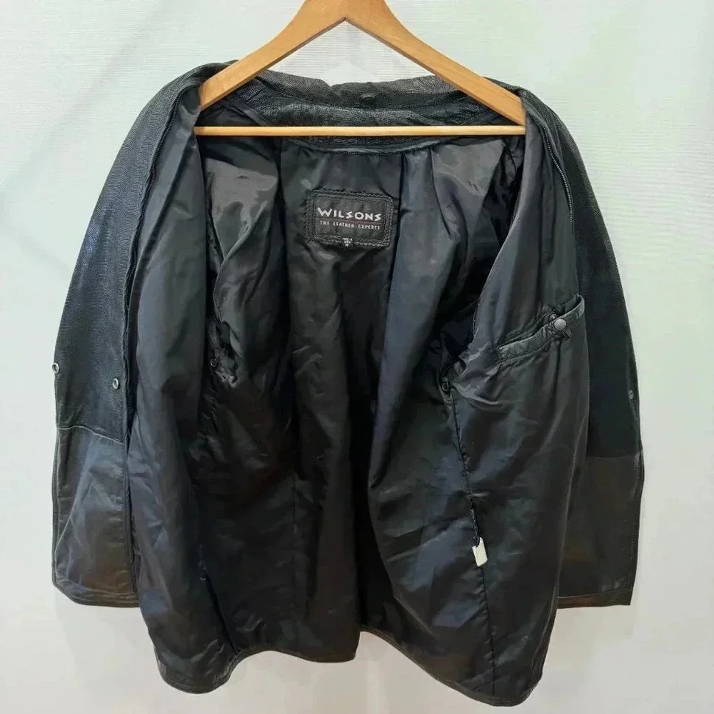 Wilson’s Leather Black Jacket - Picture 2 of 3